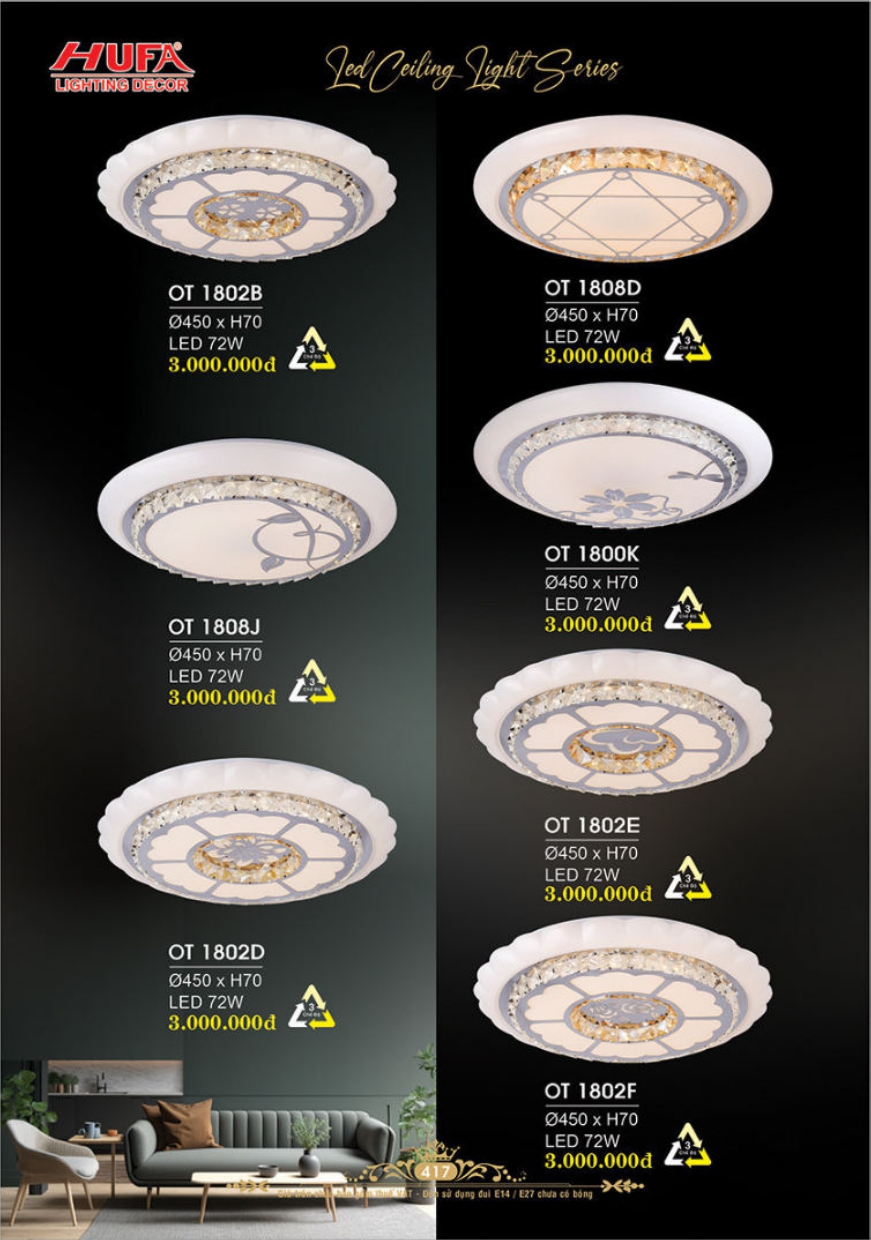 Bảng giá đèn trang trí HUFA